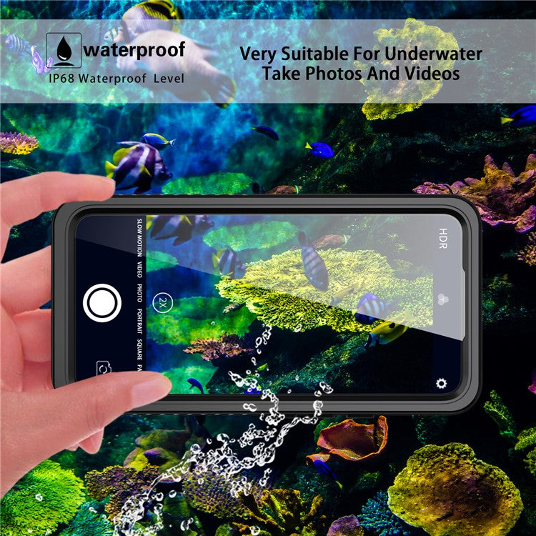 REDPEPPER FS Series for Samsung Galaxy S22 5G Transparent IP68 Waterproof Phone Case IP6X Dust-proof Defender Shell Support Fingerprint Unlock