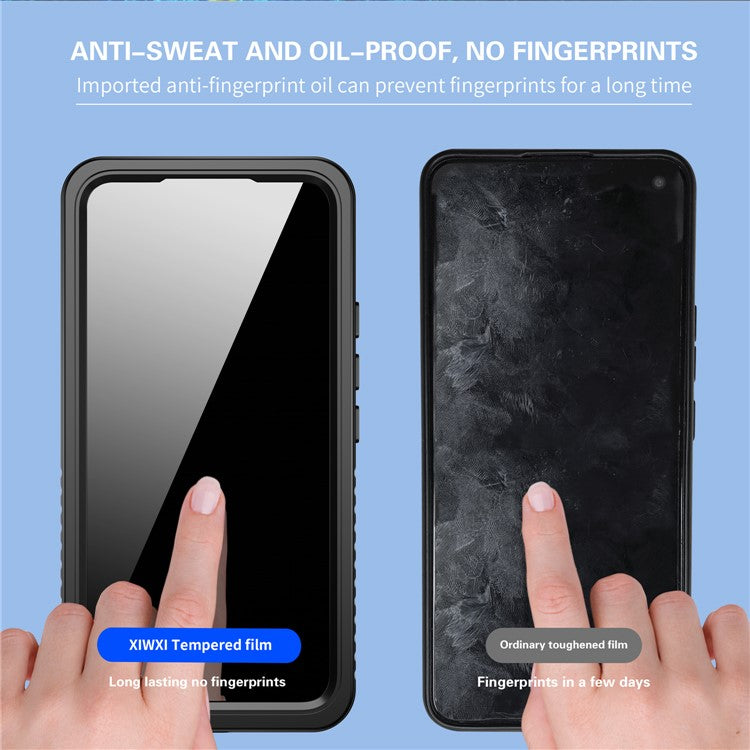 REDPEPPER FS Series for Samsung Galaxy S22 5G Transparent IP68 Waterproof Phone Case IP6X Dust-proof Defender Shell Support Fingerprint Unlock