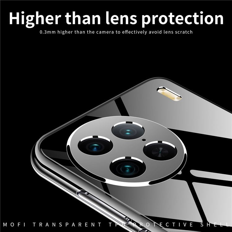 MOFI Crystal Clear Phone Case for vivo X90 5G Anti-Drop Soft TPU Mobile Phone Cover