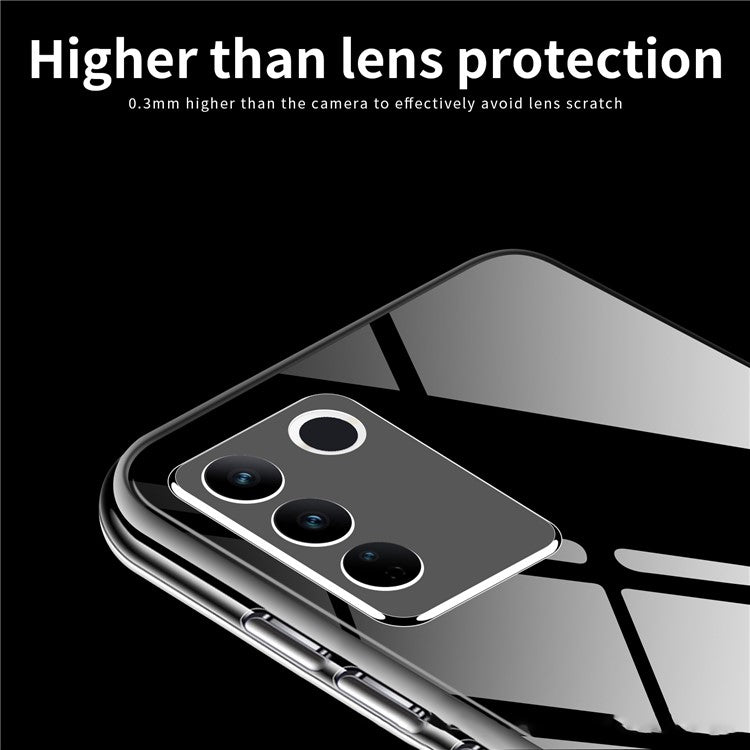 MOFI for vivo S16e 5G Scratch-resistant Ultra Clear Soft TPU Case Anti-drop Cell Phone Back Cover