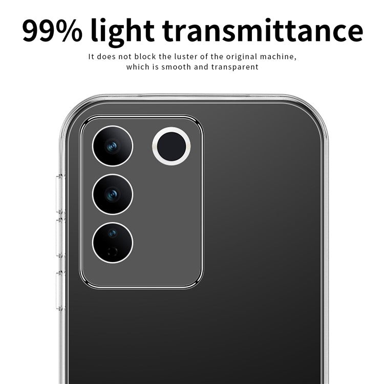 MOFI for vivo S16e 5G Scratch-resistant Ultra Clear Soft TPU Case Anti-drop Cell Phone Back Cover