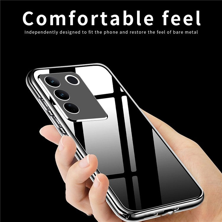 MOFI for vivo S16e 5G Scratch-resistant Ultra Clear Soft TPU Case Anti-drop Cell Phone Back Cover