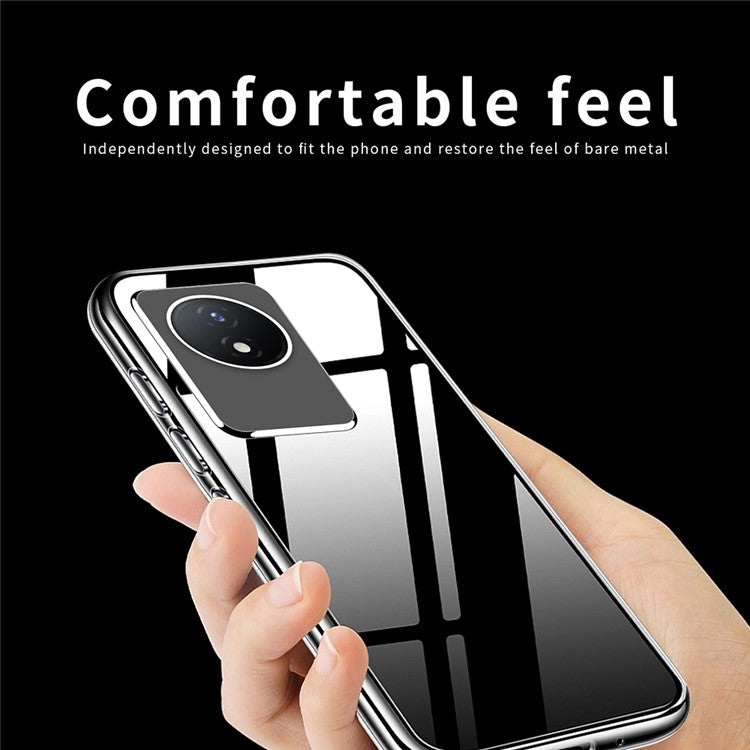 MOFI For vivo Y02 4G Soft TPU Phone Case, Collision Resistant Transparent Phone Cover