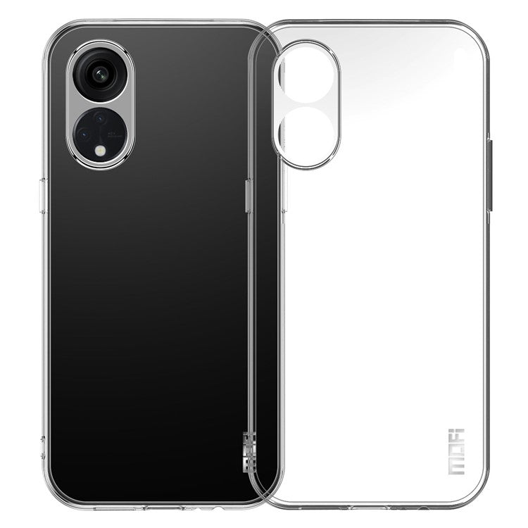 MOFI for Oppo Reno8 T 4G Phone Case Clear TPU Phone Cover with Camera Protection