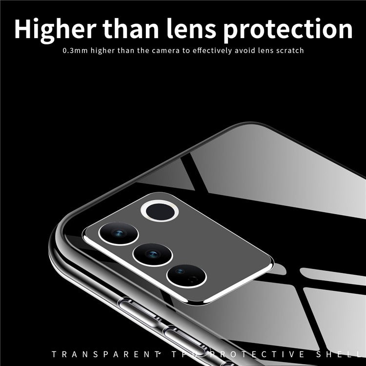 MOFI For vivo S17 5G Anti-scratch Phone TPU Case HD Transparent Cell Phone Cover Shell