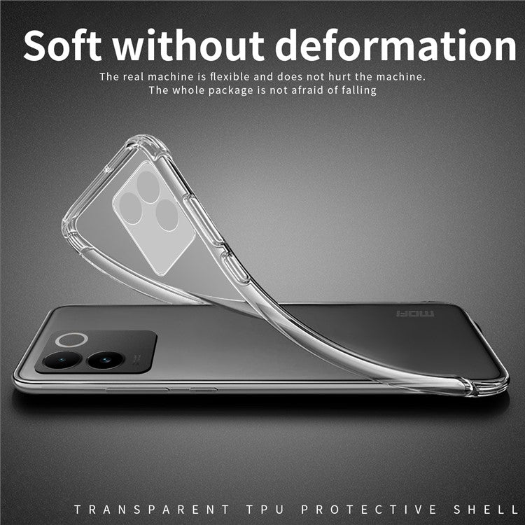 MOFI For vivo S17e 5G Cell Phone TPU Case Anti-scratch Transparent Cell Phone Cover