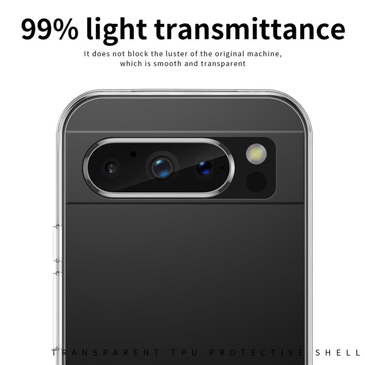 MOFI Mobile Phone Cover for Google Pixel 8 Pro , Transparent Cell Phone Case Anti-scratch Shell