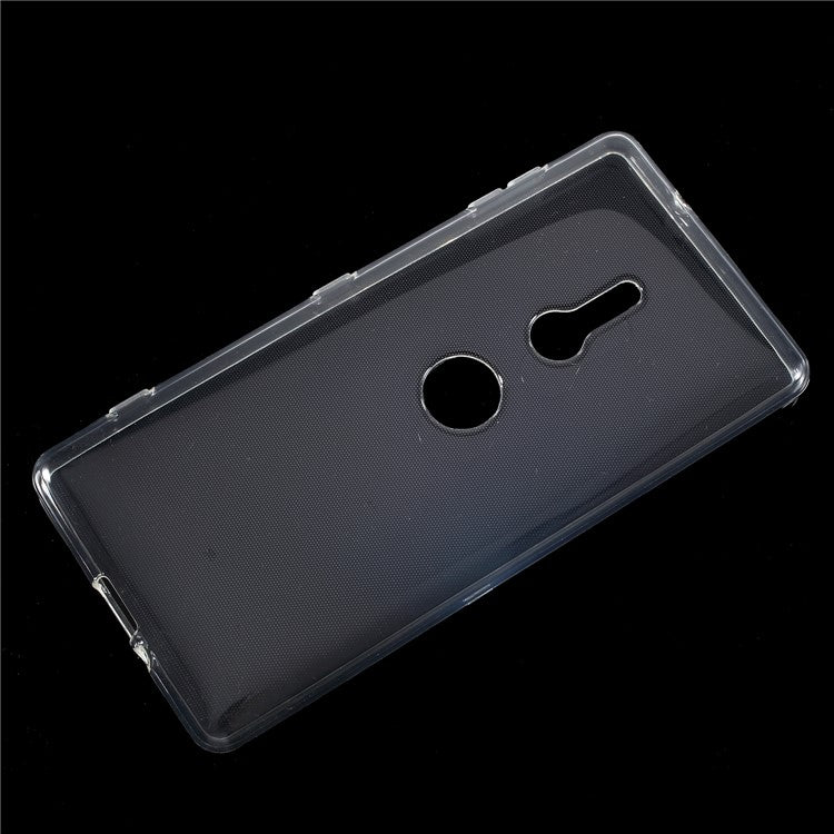 10PCS/Set Clear TPU Mobile Phone Case with Non-slip Inner for Sony Xperia XZ2 - Transparent