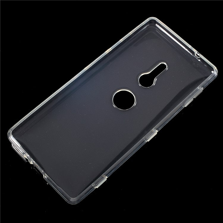 10PCS/Set Clear TPU Mobile Phone Case with Non-slip Inner for Sony Xperia XZ2 - Transparent