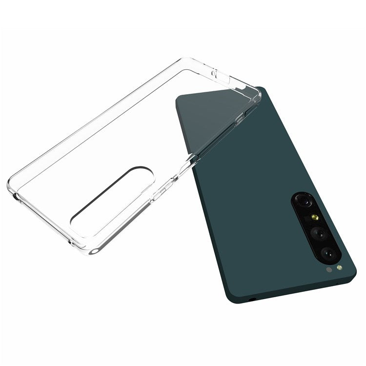 10Pcs/Pack Phone Case for Sony Xperia 1 IV, Clear TPU Inner Watermark-Free Phone Shell Cover