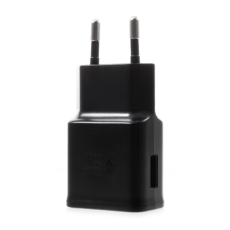 EP-TA200 Adaptive Fast Charging Travel Adapter Charger for Samsung Galaxy S10 / S10 Plus (Non-OEM, Material Assembly) - EU Plug / Black