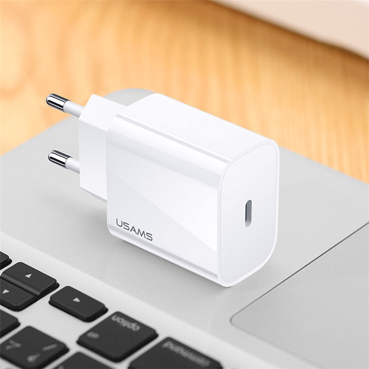 USAMS US-CC T34 PD Quick Charge Travel Charger 20W - EU Plug