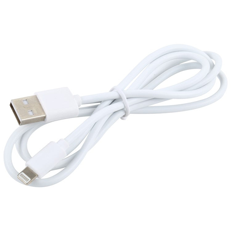 LZ-728 2 in 1 QC 3.0 18W [EU Plug] Travel Charger + USB to Lightning 8 Pin Data Cable, 1m - White