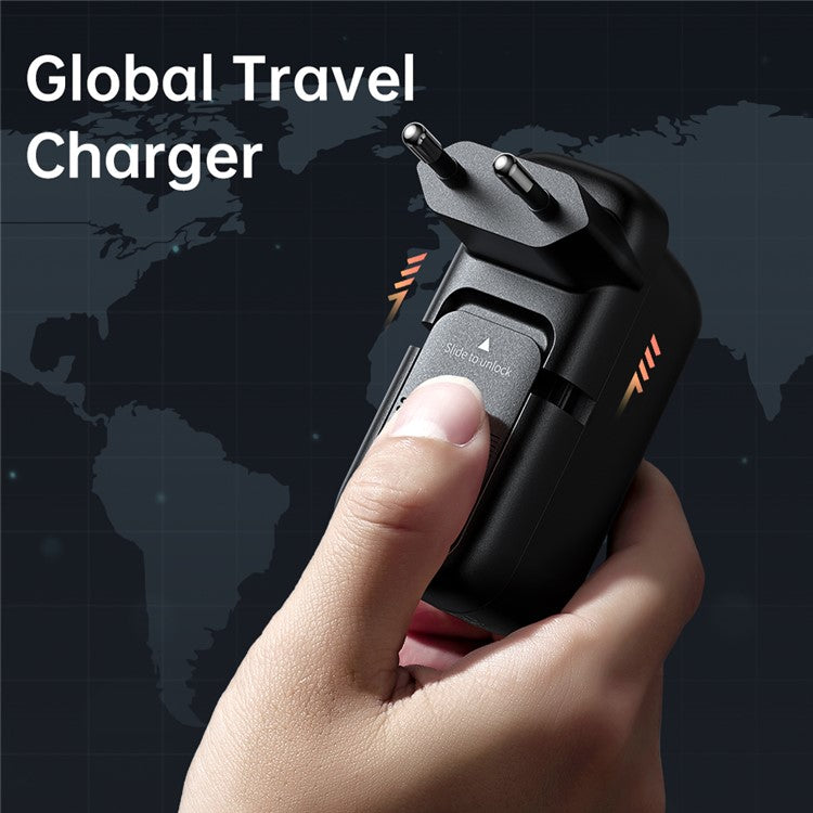 MCDODO MDD GaN 65W Mini Fast Charging 3-ports Wall Charger Phone Adapter - EU Plug