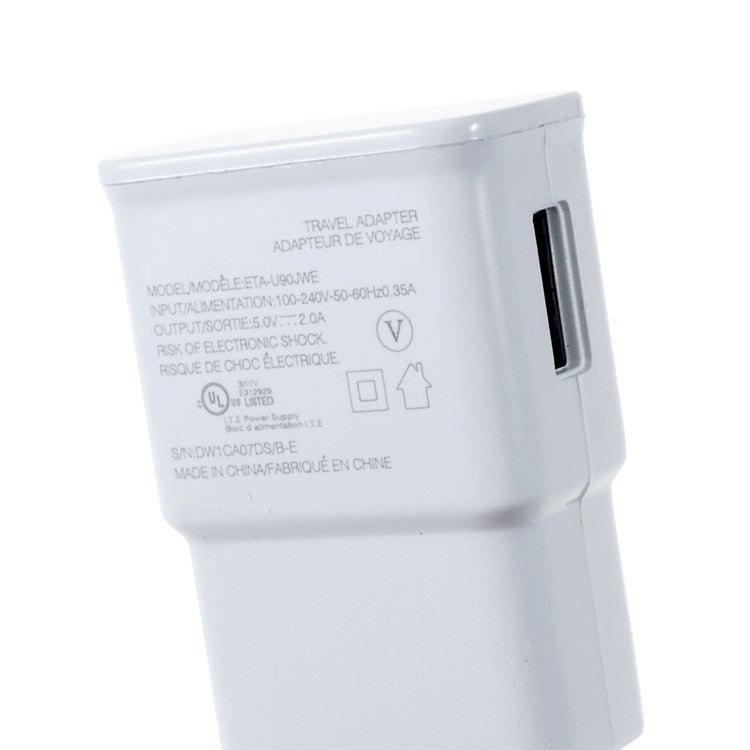 2A Wall Charger Adapter for iPhone Samsung etc - US Plug