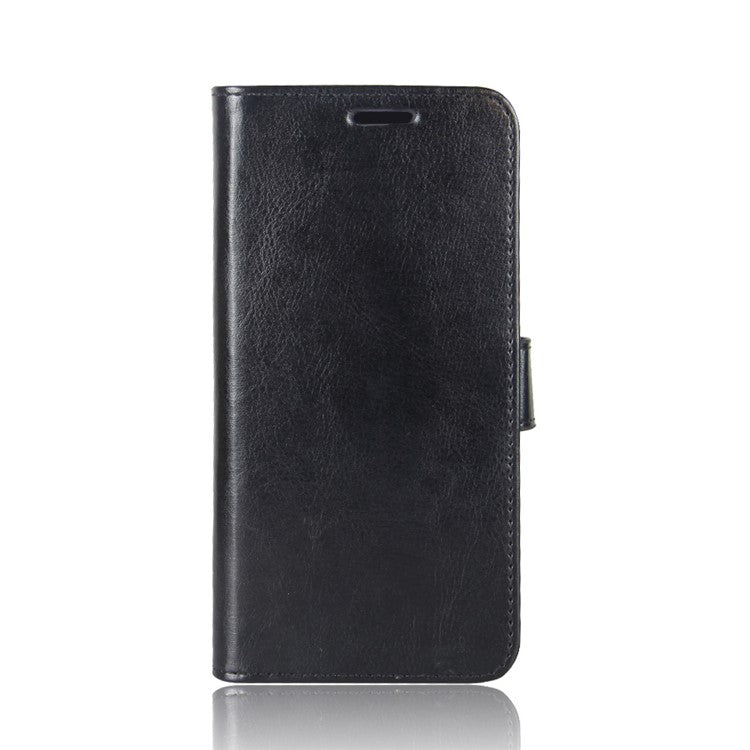 Crazy Horse Wallet Stand Leather Case for Huawei Mate 20 Pro - Black