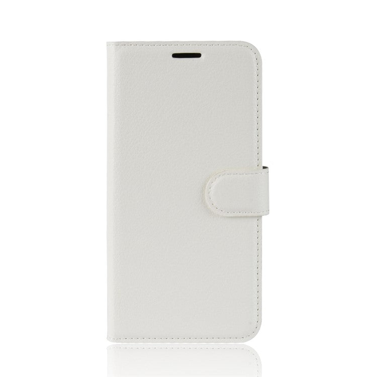 Litchi Texture Wallet Protective Leather Cover for Huawei Mate 20 Pro - White