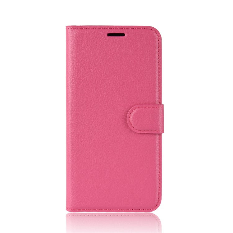 Litchi Texture Wallet Stand Leather Phone Case for Huawei Mate 20 Pro - Rose