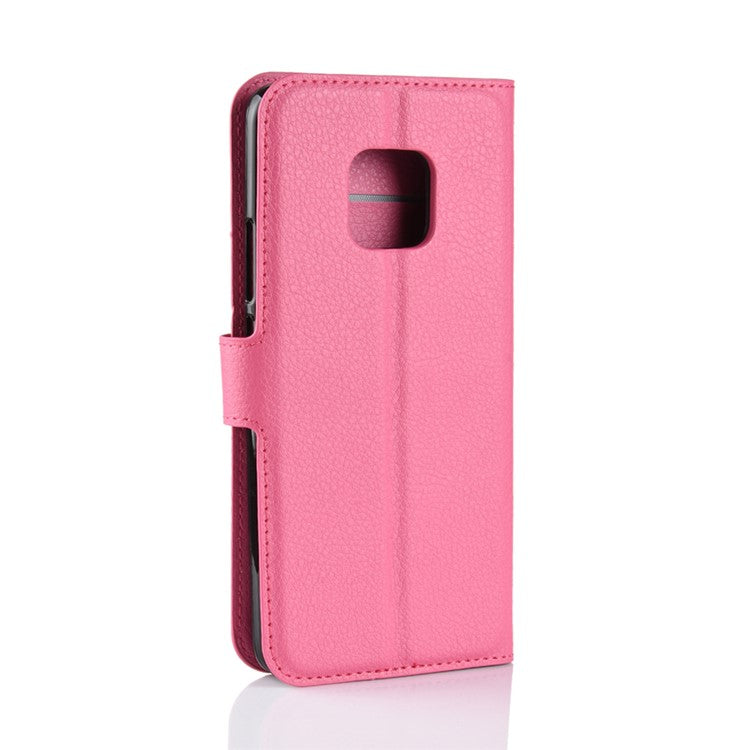 Litchi Texture Wallet Stand Leather Phone Case for Huawei Mate 20 Pro - Rose