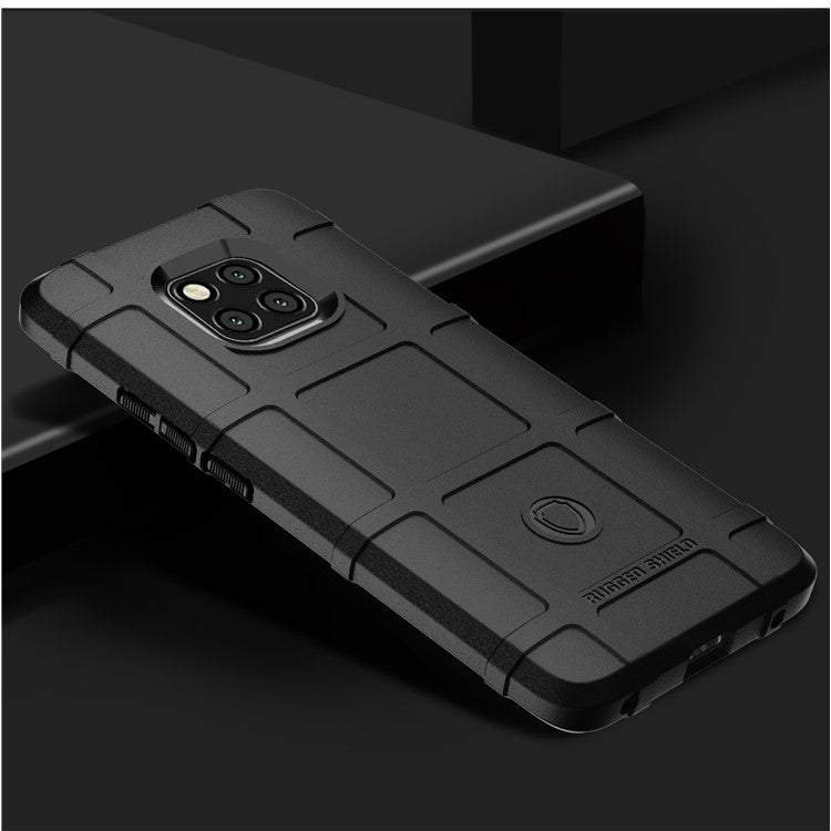 Anti-shock  Square Grid Texture TPU Case for Huawei Mate 20 Pro - Black