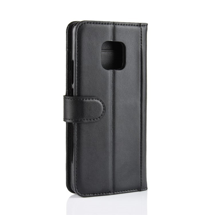 Split Leather Mobile Phone Case for Huawei Mate 20 Pro - Black