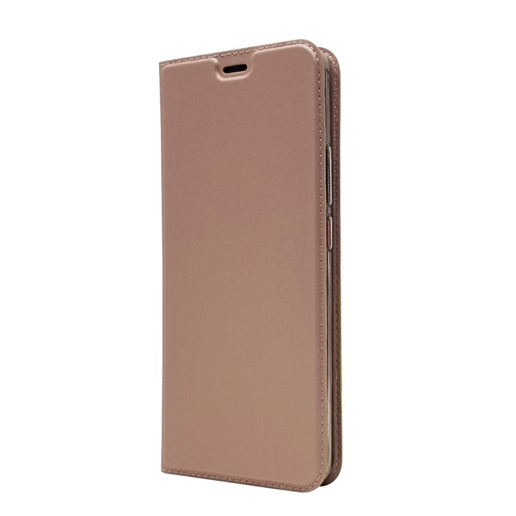 Magnetic Adsorption Leather Card Holder Cover for Huawei Mate 20 Pro - Rose Gold