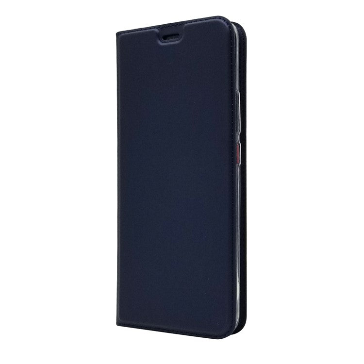 Magnetic Adsorption Leather Case with Card Slot for Huawei Mate 20 Pro - Dark Blue