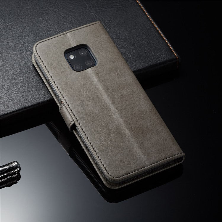 LC.IMEEKE Wallet Leather Cell Phone Case for Huawei Mate 20 Pro - Grey