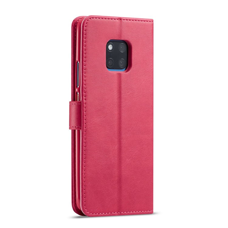 LC.IMEEKE Leather Stand Case with Card Slots for Huawei Mate 20 Pro - Rose