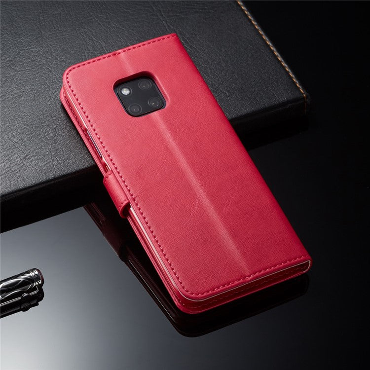 LC.IMEEKE Leather Stand Case with Card Slots for Huawei Mate 20 Pro - Rose