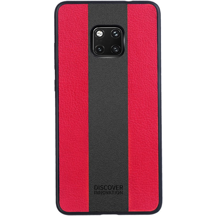 NILLKIN Racer Case for Huawei Mate 20 Pro PU Leather Coated PC TPU Combo Phone Shell - Red