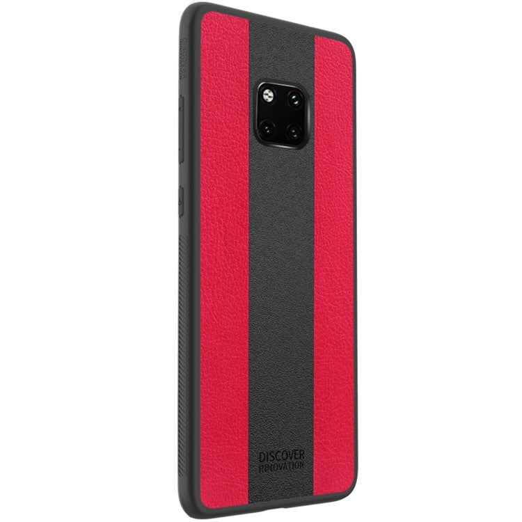 NILLKIN Racer Case for Huawei Mate 20 Pro PU Leather Coated PC TPU Combo Phone Shell - Red