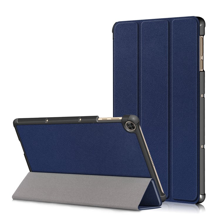 Leather Tri-fold Stylish Tablet Case for Huawei Matepad T10S /T10 / Honor Pad 6 - Blue