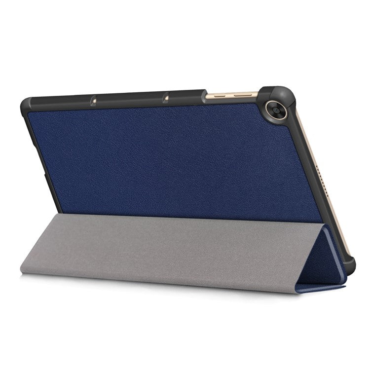 Leather Tri-fold Stylish Tablet Case for Huawei Matepad T10S /T10 / Honor Pad 6 - Blue