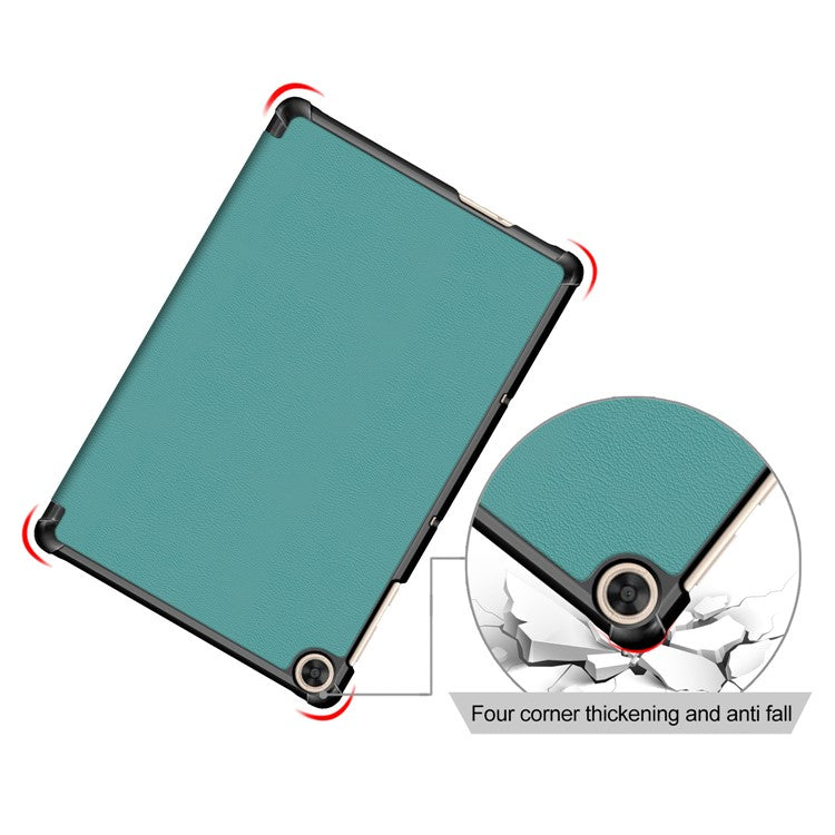 Leather Tri-fold Stylish Tablet Case for Huawei Matepad T10S /T10 / Honor Pad 6 - Green