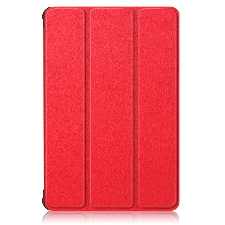 Leather Tri-fold Stylish Tablet Case for Huawei Matepad T10S /T10 / Honor Pad 6 - Red