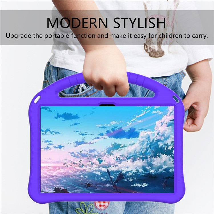 Anti-shock EVA Tablet Case Cover with Handle for Huawei Enjoy Tablet 2 10.1/Honor Pad T6 10.1-inch/Honor Pad X6/MatePad T10/MatePad T10s - Purple