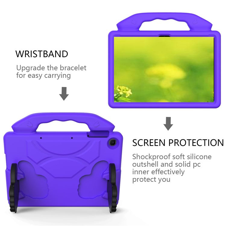 Thumb Kickstand EVA Case for Huawei Enjoy Tablet 2 10.1/Honor Pad T6 10.1-inch/Honor Pad X6/MatePad T10/T10s - Purple