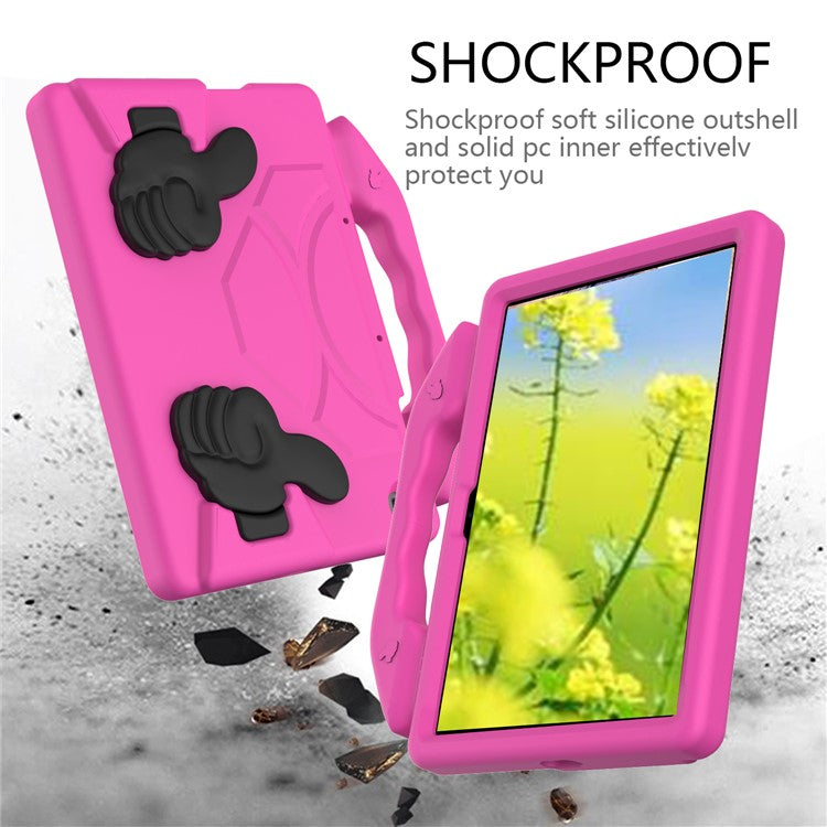 Thumb Kickstand EVA Case for Huawei Enjoy Tablet 2 10.1/Honor Pad T6 10.1-inch/Honor Pad X6/MatePad T10/T10s - Rose