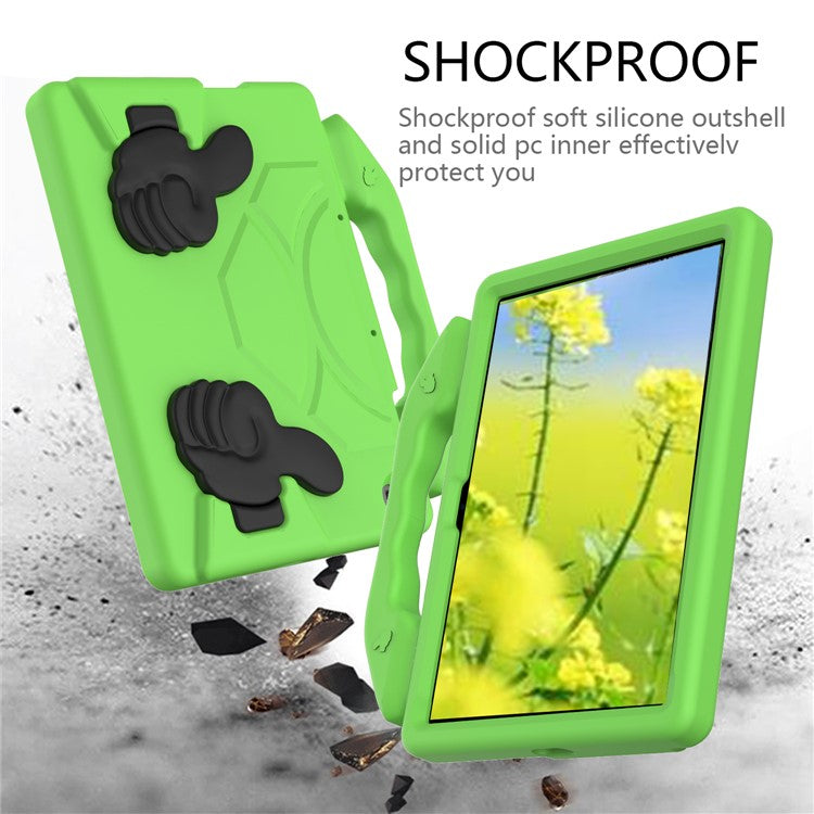 Thumb Kickstand EVA Case for Huawei Enjoy Tablet 2 10.1/Honor Pad T6 10.1-inch/Honor Pad X6/MatePad T10/T10s - Green