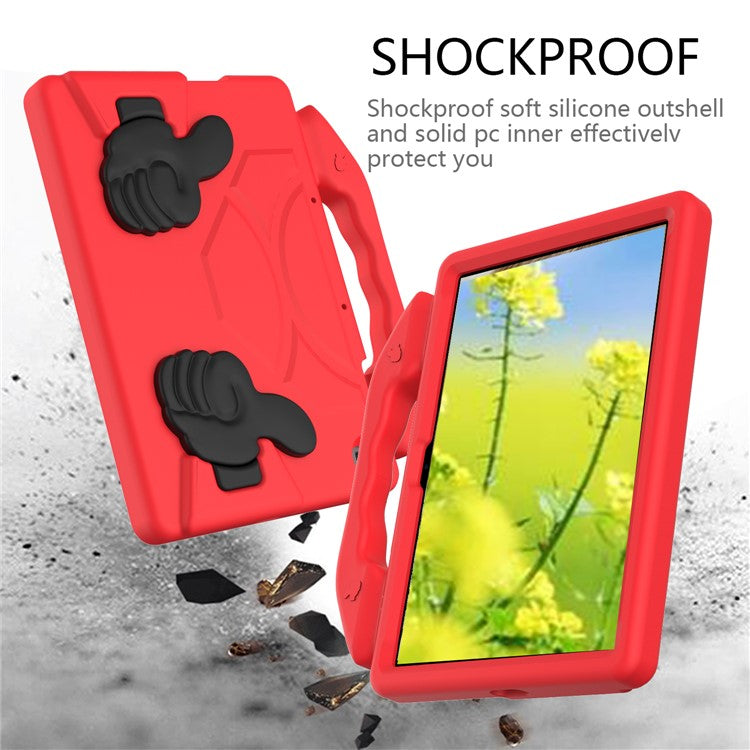 Thumb Kickstand EVA Case for Huawei Enjoy Tablet 2 10.1/Honor Pad T6 10.1-inch/Honor Pad X6/MatePad T10/T10s - Red