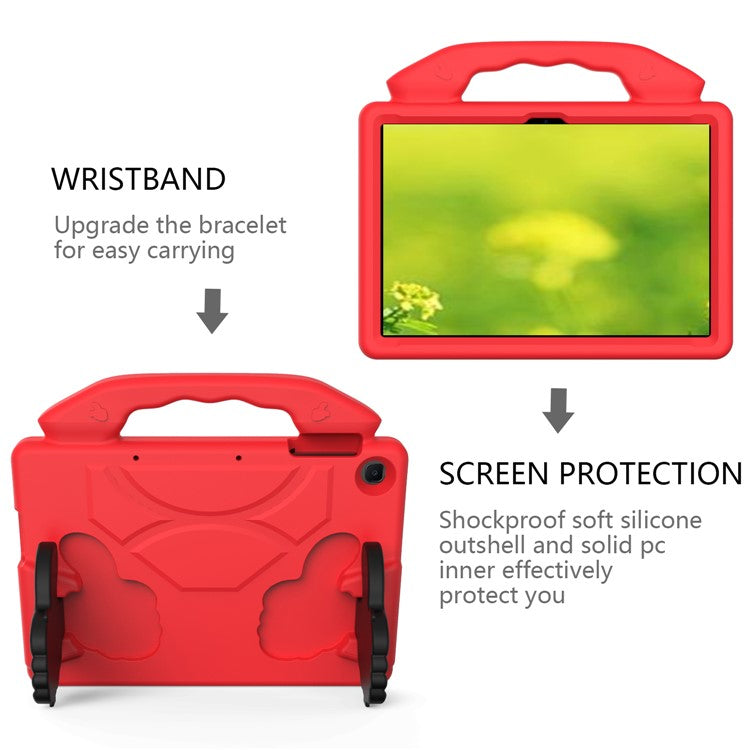 Thumb Kickstand EVA Case for Huawei Enjoy Tablet 2 10.1/Honor Pad T6 10.1-inch/Honor Pad X6/MatePad T10/T10s - Red