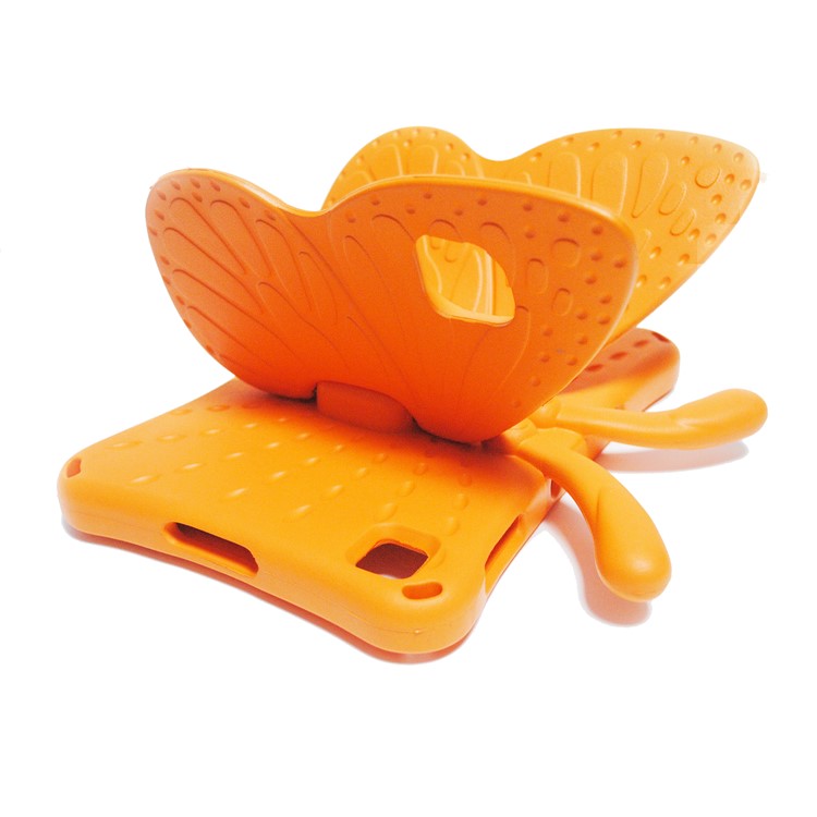 Butterfly Style EVA Kickstand Tablet Case Shell for Huawei Enjoy Tablet 2 10.1/MatePad T 10S 10.1 inch/MatePad T 10 9.7 inch/Honor Pad 6 10.1-inch/Pad X6 9.7 inch - Orange