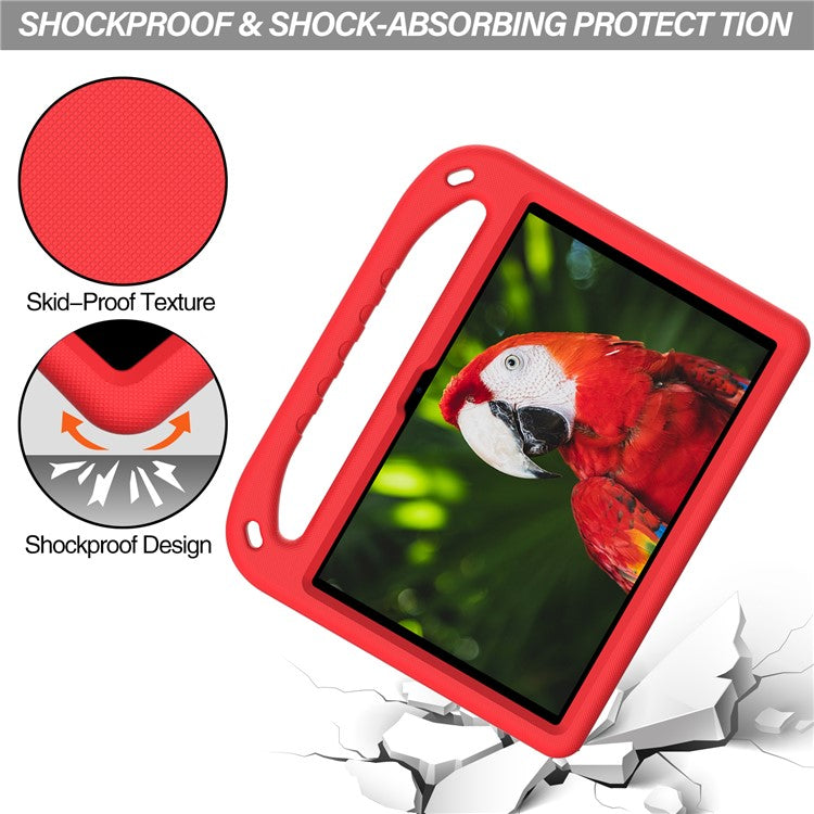 Shock-Absorbed Hand-Hold Grip EVA Tablet Case with Kickstand for Huawei Enjoy Tablet 2 10.1/MatePad T 10S 10.1 inch/MatePad T 10 9.7 inch/Honor Pad 6 10.1-inch/Pad X6 9.7 inch - Red