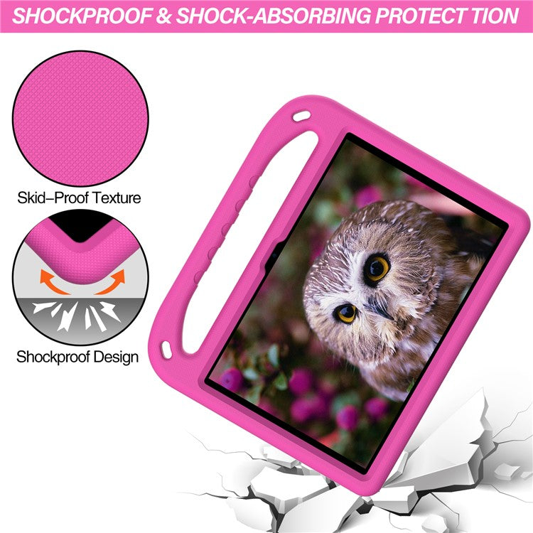 Shock-Absorbed Hand-Hold Grip EVA Tablet Case with Kickstand for Huawei Enjoy Tablet 2 10.1/MatePad T 10S 10.1 inch/MatePad T 10 9.7 inch/Honor Pad 6 10.1-inch/Pad X6 9.7 inch - Rose