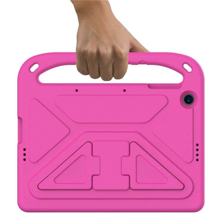 Shock-Absorbed Hand-Hold Grip EVA Tablet Case with Kickstand for Huawei Enjoy Tablet 2 10.1/MatePad T 10S 10.1 inch/MatePad T 10 9.7 inch/Honor Pad 6 10.1-inch/Pad X6 9.7 inch - Rose