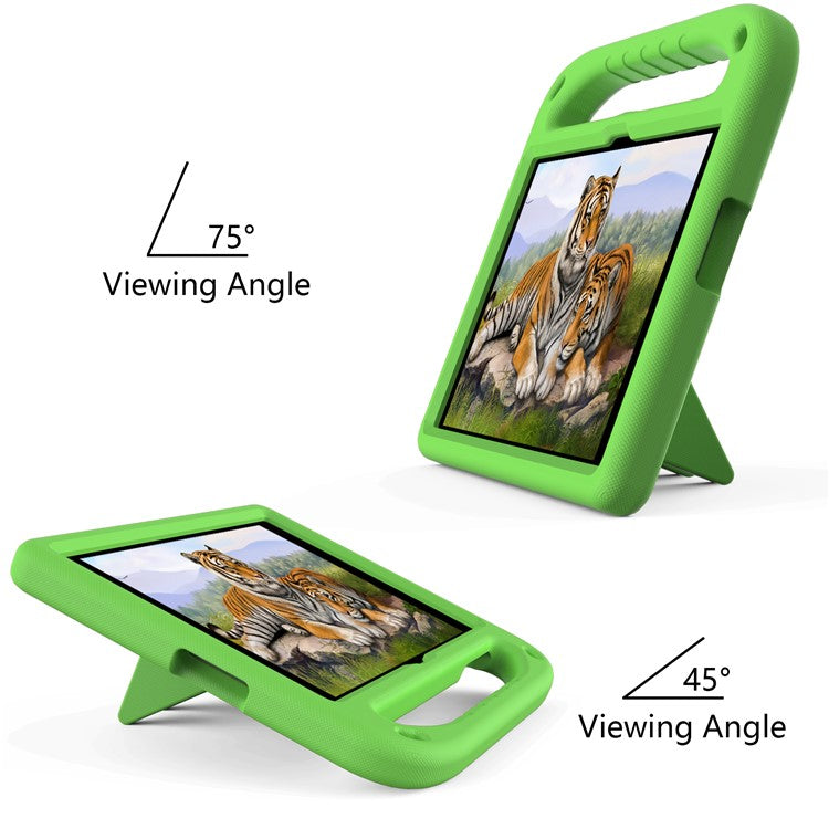 Shock-Absorbed Hand-Hold Grip EVA Tablet Case with Kickstand for Huawei Enjoy Tablet 2 10.1/MatePad T 10S 10.1 inch/MatePad T 10 9.7 inch/Honor Pad 6 10.1-inch/Pad X6 9.7 inch - Green