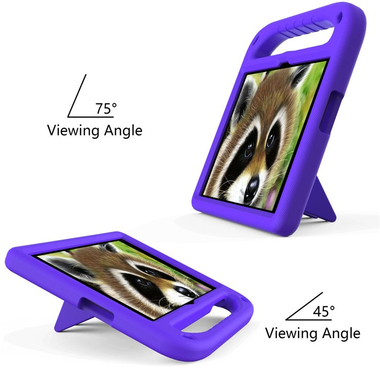 Shock-Absorbed Hand-Hold Grip EVA Tablet Case with Kickstand for Huawei Enjoy Tablet 2 10.1/MatePad T 10S 10.1 inch/MatePad T 10 9.7 inch/Honor Pad 6 10.1-inch/Pad X6 9.7 inch - Purple