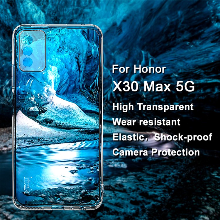 IMAK UX-5 Series Shockproof Flexible TPU Clear Case for Honor X30 Max 5G / X10 Max 5G