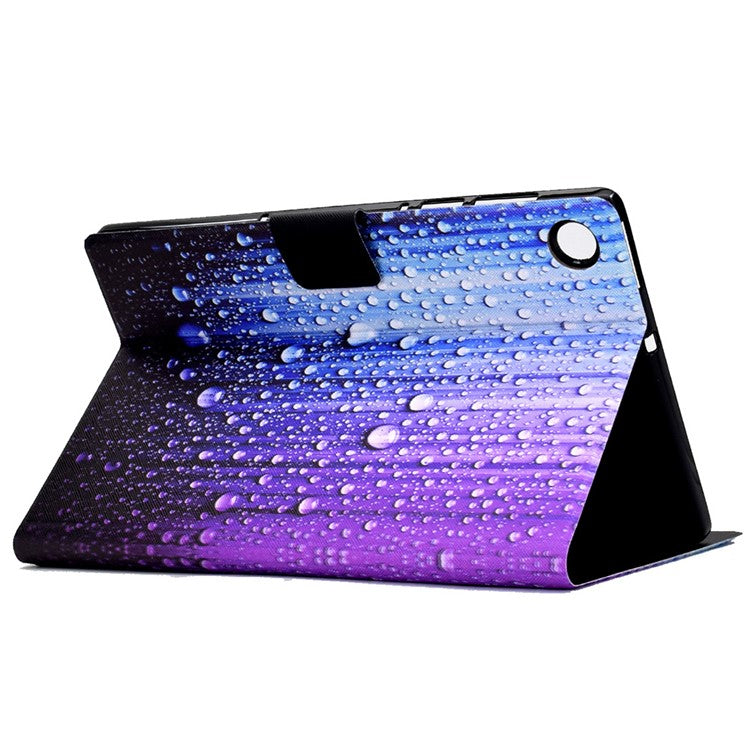 For Huawei MatePad T 10 9.7 inch/T 10S 10.1 inch/Enjoy Tablet 2 10.1 inch/Honor Pad X6 9.7 inch/6 10.1 inch Pattern Printing Leather Case Card Slots Tablet Shell - Water-drop